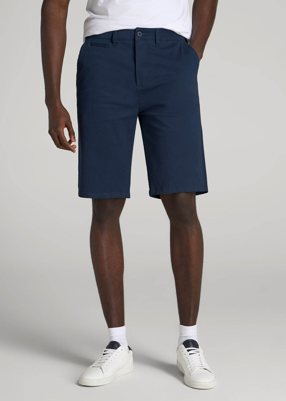 American Tall For Sale | Chino Shorts for Tall Men in Marine Navy