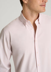 American Tall For Sale | Traveler Stretch Dress Shirt for Tall Men in Grey Lilac