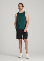 American Tall Online Shop | Perforated Training Singlet for Tall Men in Deep Teal