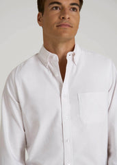 American Tall For Sale | Oxford Cloth Button Down Shirt for Tall Men in Optic White