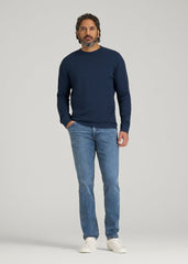 American Tall Online | Double Honeycomb Thermal Crewneck for Tall Men in True Navy