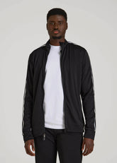 American Tall For Sale | Athletic Stripe Jacket for Tall Men in Black-White Stripe