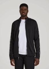 American Tall For Sale | Athletic Stripe Jacket for Tall Men in Black-White Stripe