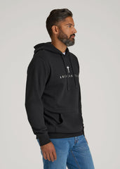 American Tall Discount | Logo Hoodie for Tall Men in Black