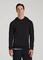 American Tall Discount | Wearever French Terry Raglan Hoodie for Tall Men in Black