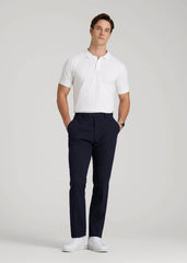American Tall Discount | Classic Polo with Embroidered Logo for Tall Men in Bright White