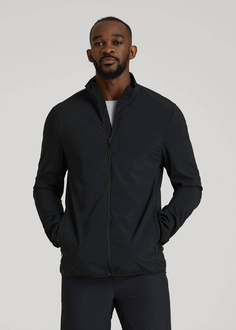 American Tall Outlet | Softshell Jacket for Outdoor Training for Tall Men in Black