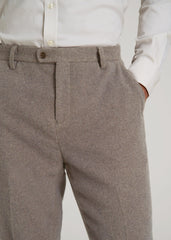 American Tall For Sale | Wool Blend Dress Pants for Tall Men in Taupe Mix
