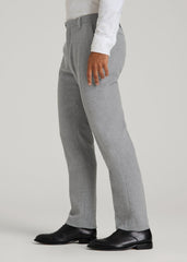 American Tall Discount | Wool Blend Dress Pants for Tall Men in Tin Grey Mix