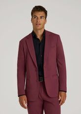 American Tall Outlet | Flex Tech Suit Jacket for Tall Men in Tawny Port Nailhead