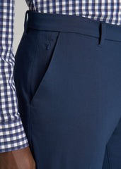 American Tall Online Shop | TAPERED-FIT Stretch Dress Pants for Tall Men in Marine Navy