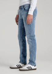 American Tall Sale | A.T. Basics Men's Carman Tapered fit Jeans for Tall Men in Tufts Blue