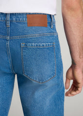 American Tall Online | Milo RELAXED TAPERED FIT Jeans for Tall Men in Classic Mid Blue