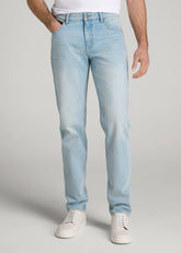 American Tall Outlet | Milo RELAXED TAPERED FIT Jeans for Tall Men in Salt Lake Wash