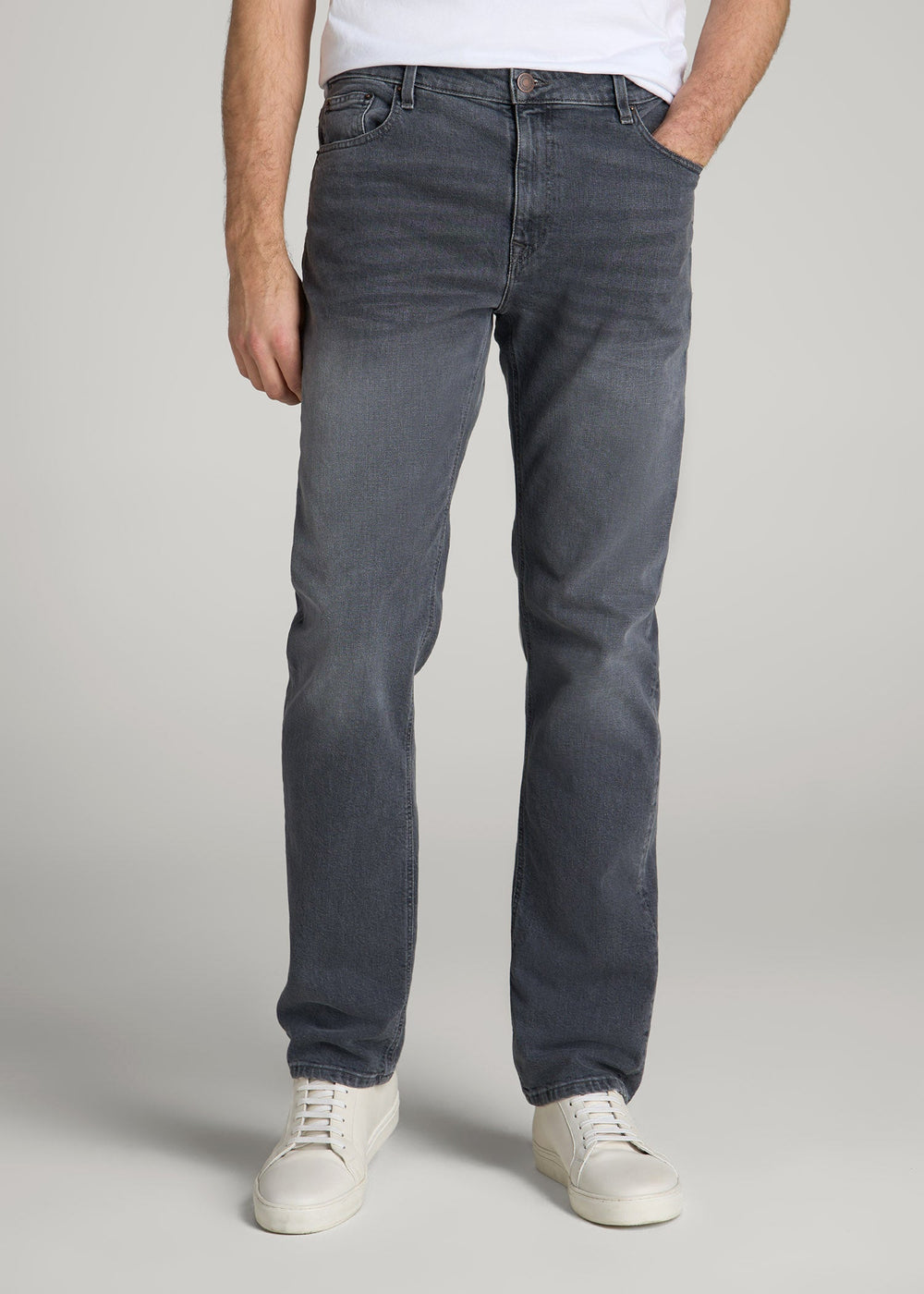 American Tall For Sale | Americana Collection J1 Straight Fit Jeans For Tall Men in Wolf Grey