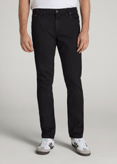 American Tall Online Shop | Americana Collection Carman Tapered Fit Jeans For Tall Men in Lark Black