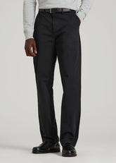 American Tall Discount | 4 Way Stretch Commuter RELAXED Chino Pants for Tall Men in Black