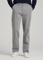 American Tall For Sale | 4-Way Stretch Commuter Straight Chino Pants for Tall Men in Pebble Grey