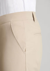 American Tall Outlet | TAPERED FIT Traveler Chino Pants for Tall Men in Light Khaki