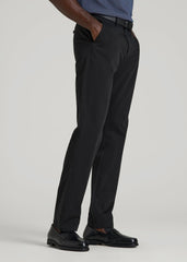 American Tall Discount | 4 Way Stretch Commuter STRAIGHT Leg Chino Pants for Tall Men in Black