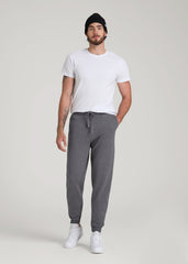 American Tall Discount | Wearever 2.0 Fleece Joggers for Tall Men in Charcoal Mix