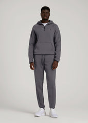 American Tall Online | Tech Motion Fleece Joggers for Tall Men in Iron Grey