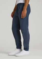 American Tall Sale | Flex Nylon Joggers for Tall Men in Navy Blue
