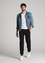 American Tall Outlet | Wearever French Terry Joggers for Tall Men in Black
