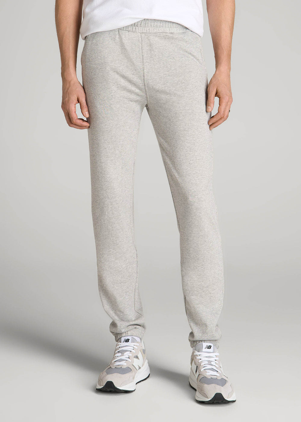 American Tall Outlet | Wearever French Terry Sweatpants for Tall Men in Grey Mix