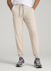 American Tall Discount | Weekender Stretch Lounge Joggers for Tall Men in Stone Heather