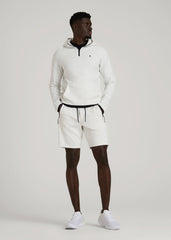 American Tall Outlet | Tech Motion Fleece Shorts for Tall Men in Heather Frost