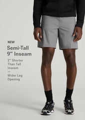 American Tall Outlet | 10 Pocket Hiking Short for Tall Men in Pebble Grey
