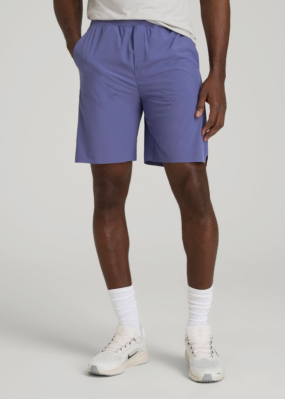 American Tall Online Shop | 2-in-1 Featherweight Running Short for Tall Men in Future Dusk