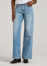 American Tall Online Shop | Luna High-Rise Wide-Leg Jeans for Tall Women in Heritage Faded