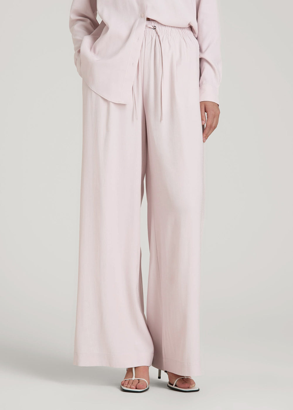 American Tall Outlet | Relaxed Pull-On Pants for Tall Women in Grey Lilac
