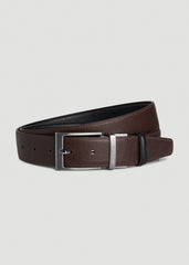 American Tall Online Shop | Reversible Leather Belt for Tall Men in Black/Brown