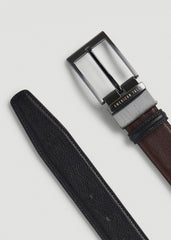 American Tall Online Shop | Reversible Leather Belt for Tall Men in Black/Brown