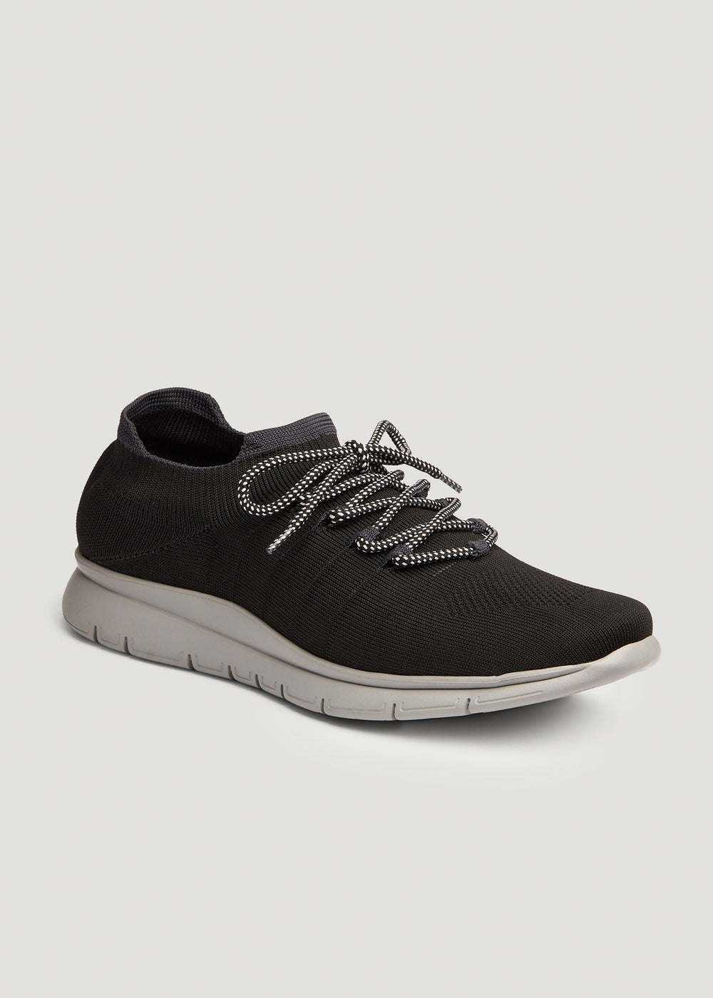 American Tall Outlet | Knit Running Shoes for Tall Men in Black