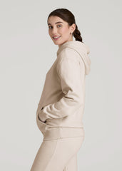 American Tall Outlet | Wearever Fleece Relaxed Fit Hoodie for Tall Women in Shell