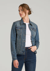 American Tall Online Shop | Denim Jacket for Tall Women in Vintage Medium Blue