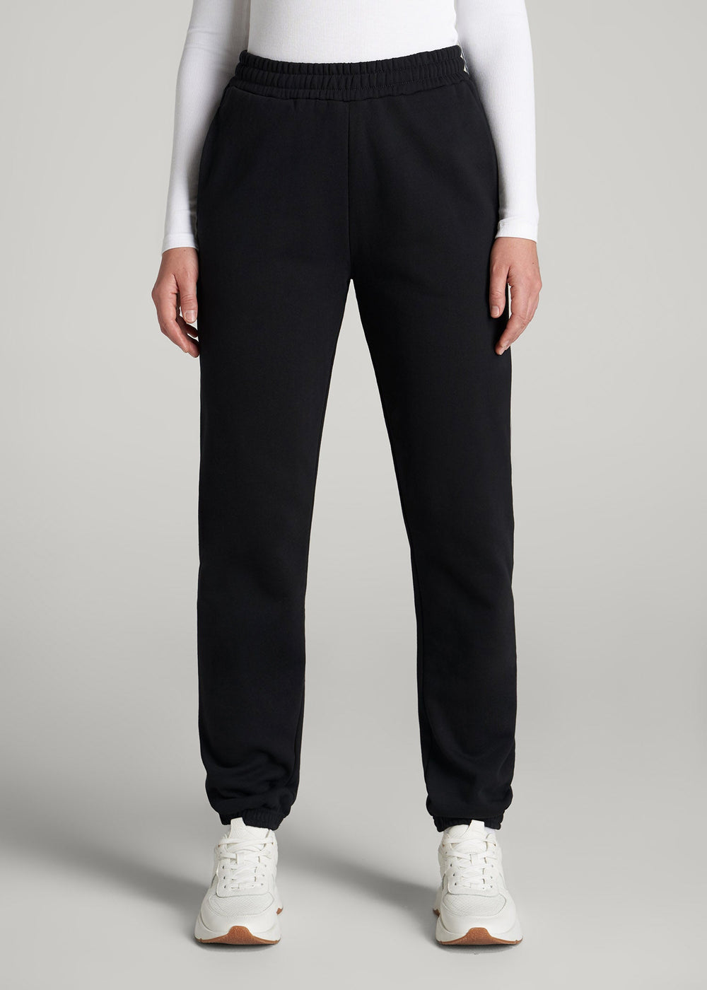 American Tall Online | Wearever Fleece Relaxed Sweatpants for Tall Women in Black