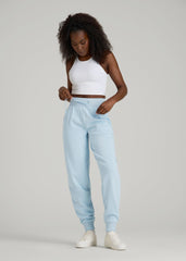 American Tall Outlet | A.T. Basics Athletic Joggers for Tall Women in Ice Blue