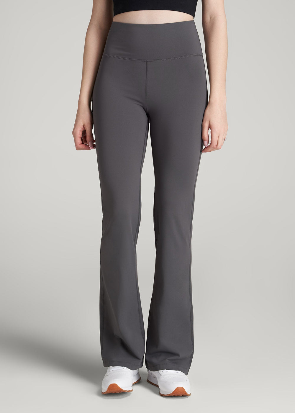 American Tall Online | Balance Flare Yoga Pants for Tall Women in Charcoal