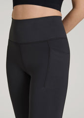 American Tall For Sale | Balance Cinched Back Pocket Legging for Tall Women in Black