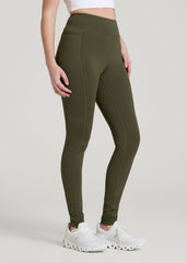American Tall Sale | Bella Outer-Pocket Leggings for Tall Women in Forest Night