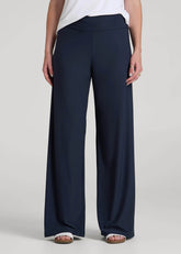 American Tall Online Shop | Pull-On Breezy Wide Leg Pants for Tall Women in Navy