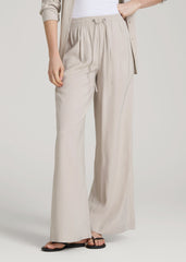 American Tall Online | Relaxed Pull-On Pants for Tall Women in Stone