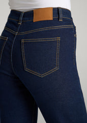 American Tall Online Shop | Harper High-Rise Straight Stretch Jeans for Tall Women in Ink Blue