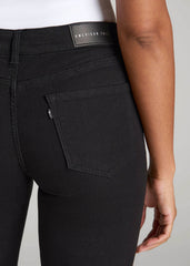 American Tall Discount | Sarah Mid-Rise Skinny Jeans for Tall Women in Black
