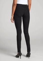 American Tall Discount | Sarah Mid-Rise Skinny Jeans for Tall Women in Black